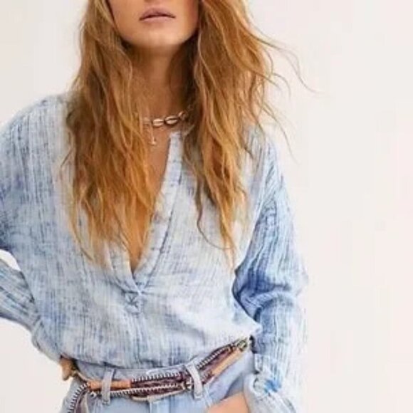 Free People Tops - Free  People Anguilla Washed Pullover, Sz X-SMALL